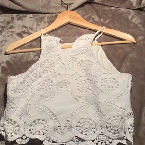 Lace crop top
